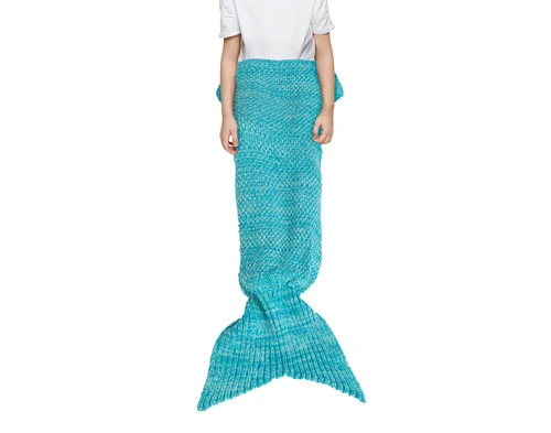 Knitted Tail Throw - Mermaid - FINAL SALE