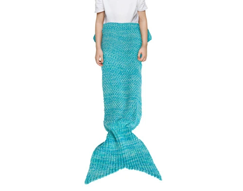 Knitted Tail Throw - Mermaid - FINAL SALE