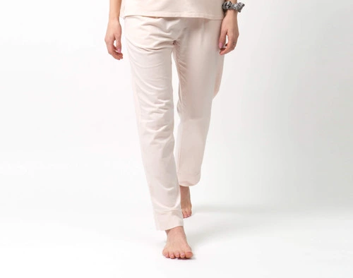 Modal Jersey Lounge Pants in Ballet Pink on model