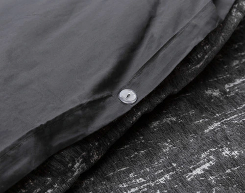 Reverse of our Flecks Duvet Cover Set to show its button enclosure.