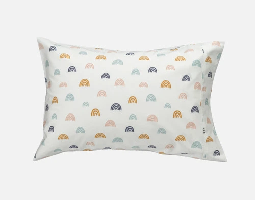 Pillow case for our Rainbow Dreamer Organic Cotton Sheet Set.