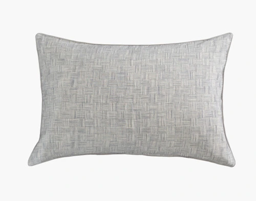 Front view of our Landon Pillow Sham resting against a solid white background.