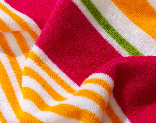 Close-up on the cotton surface on our Capri Cotton Beach Towel.