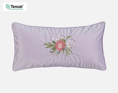 Front view of our Bloomfield Boudoir Pillow Cover against a solid white background.