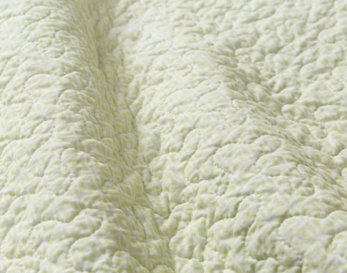 Close-up on the solid reverse on our Maxine Floral Cotton Quilt Set.