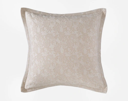 Front view of the coordinating reverse on our Prescott Pillow Sham resting against a solid white background.