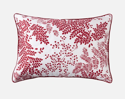 Front view of our Hayberry Pillow Sham sitting on a solid white background.