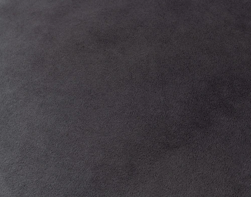 Close-up of the smooth backing on our Ripple Boucle Euro Sham in Soot.