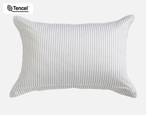 The reverse side of the Bayview Pillow Sham on a white background.