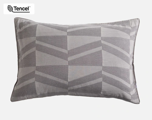 Front view of our Mazama Pillow Sham to show its jacquard surface and honeycomb-style textural design.